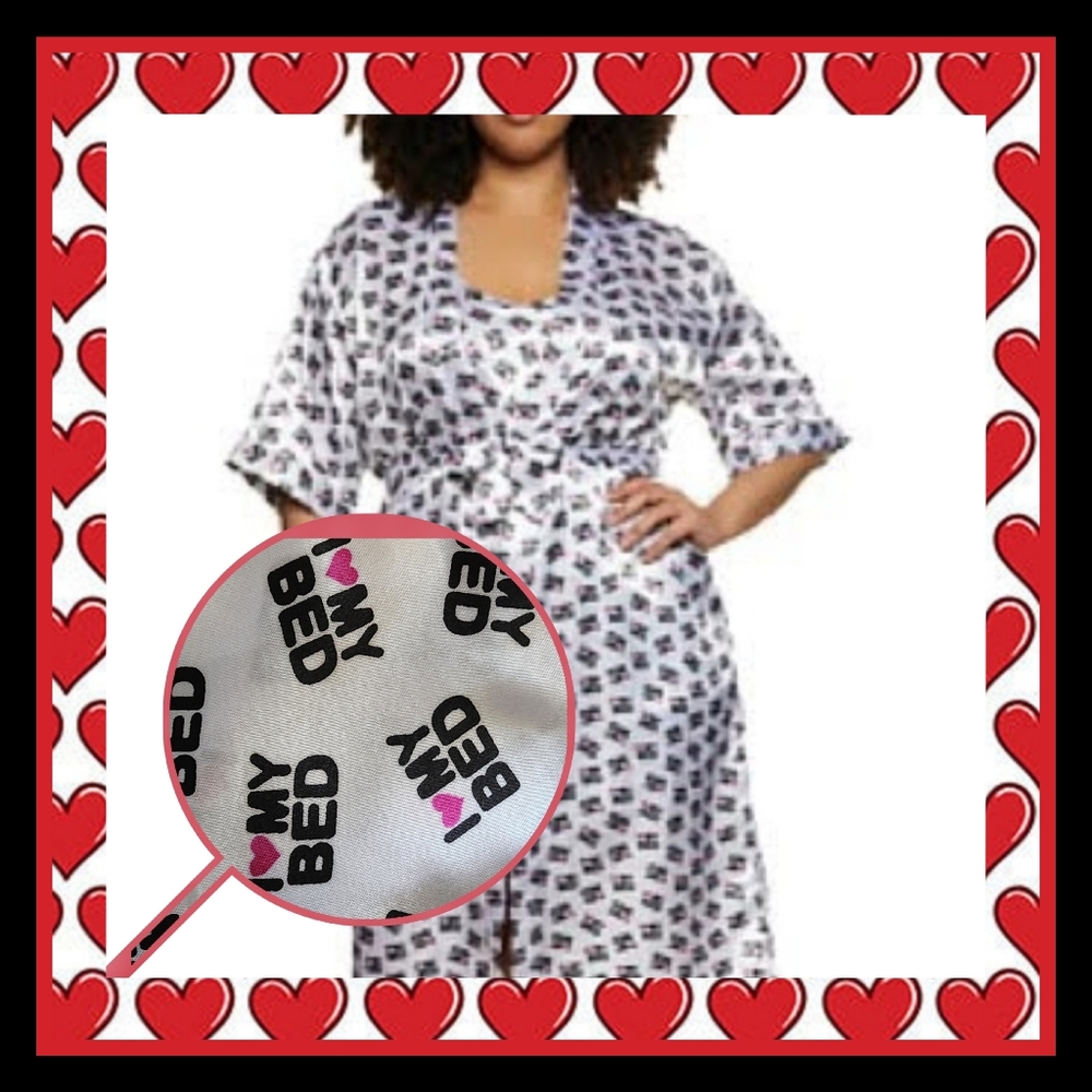 I ❤️ MY BED ☆ EMME JORDAN ☆ 3- PC. SATIN PAJAMA SET ☆ NIP